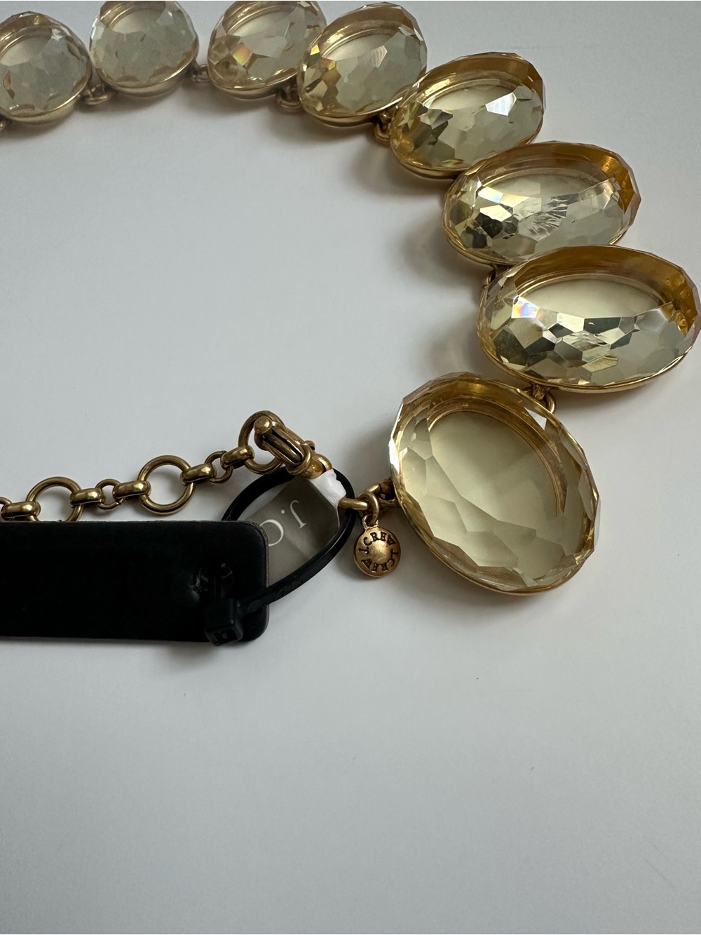 J.Crew Crystal Oversized Gem Necklace - NWT - Picture 4 of 4